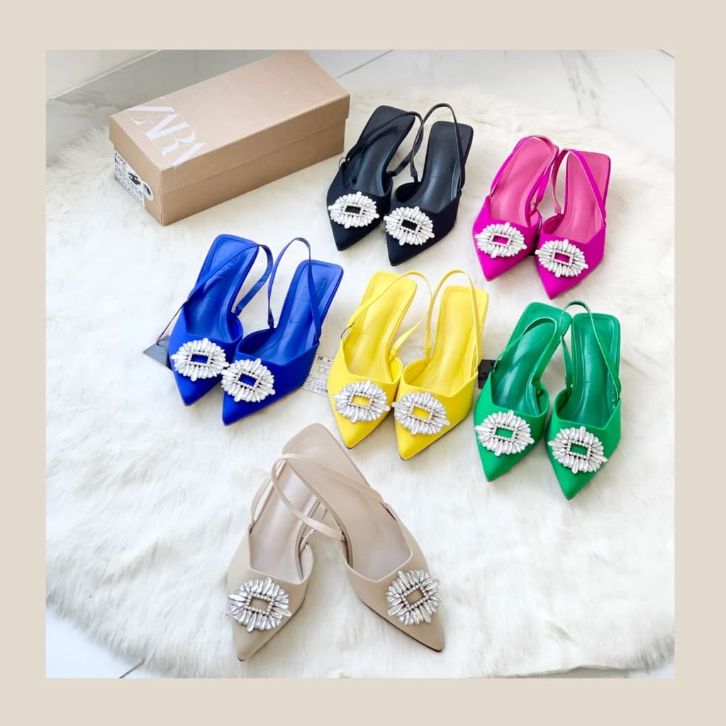 Sepatu wanita  zara heels 3cm import