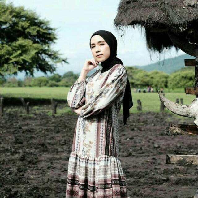 Midi padma dress RUST