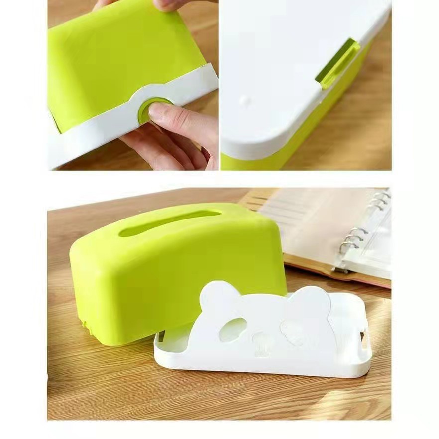 lovenia Kotak Tissue / Tissue Box / Tempat Tisu - Hijau