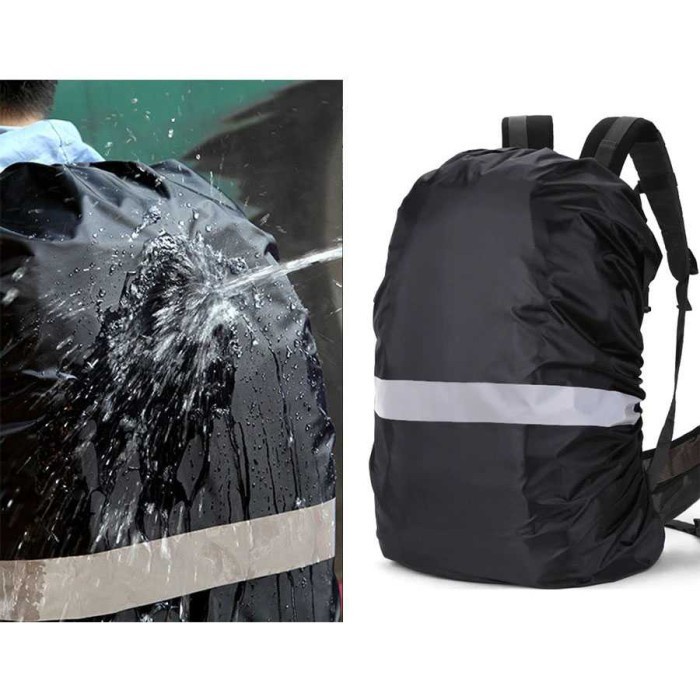 Rain Cover Bag 35L Tas Ransel Backpack with Reflektor Coverbag