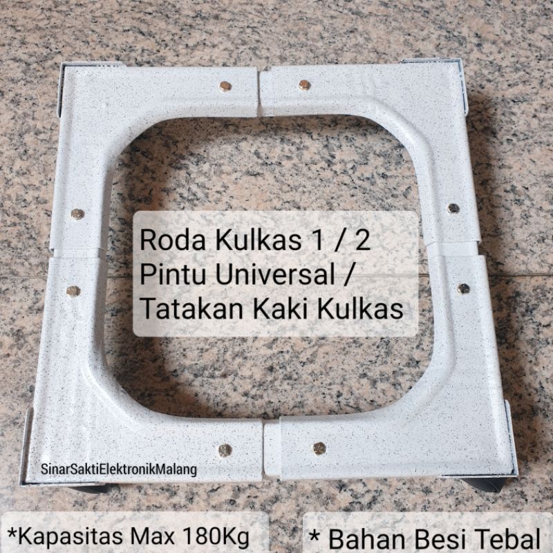 Roda Kulkas 1 pintu 2 pintu / Tatakan Kaki Alas Kulkas Besi Universal