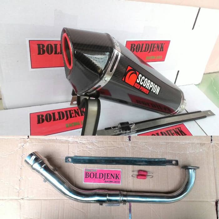 Knalpot racing Scorpion carbon for NMAX ,dll