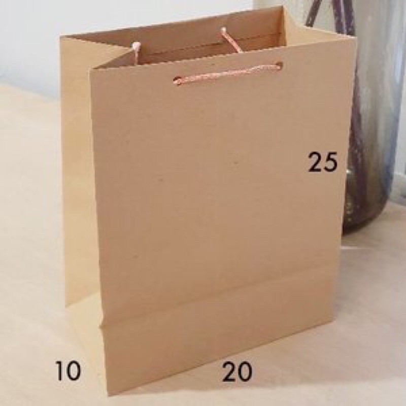 

(12pcs) paper bag 20 x 25 kraft / polos