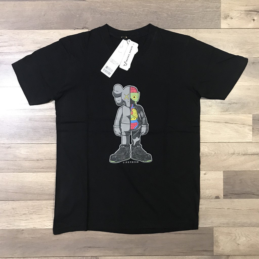 KAOS UNIQLO x KAWS (SUMMER UT GRAPHIC BLACK) - 100% COTTON - TERLARIS-ANATOMY BOT