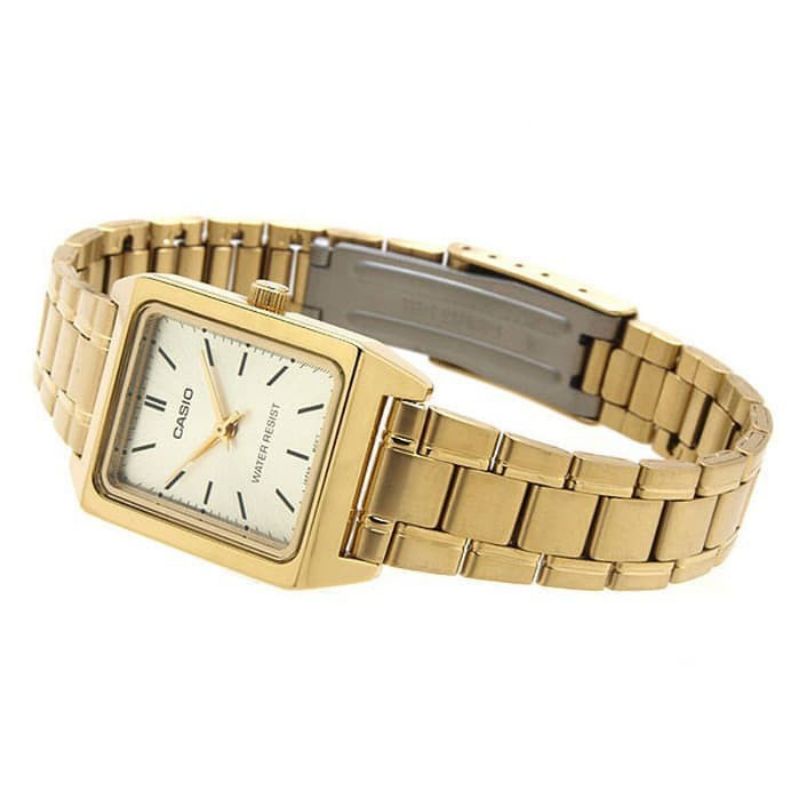 JAM TANGAN WANITA CASIO LTP-V007G-9E ORIGINAL - LTPV007G GOLD