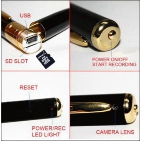 Spy Cam Pulpen 16 Gb/Spy Pen Camera 16 Gb