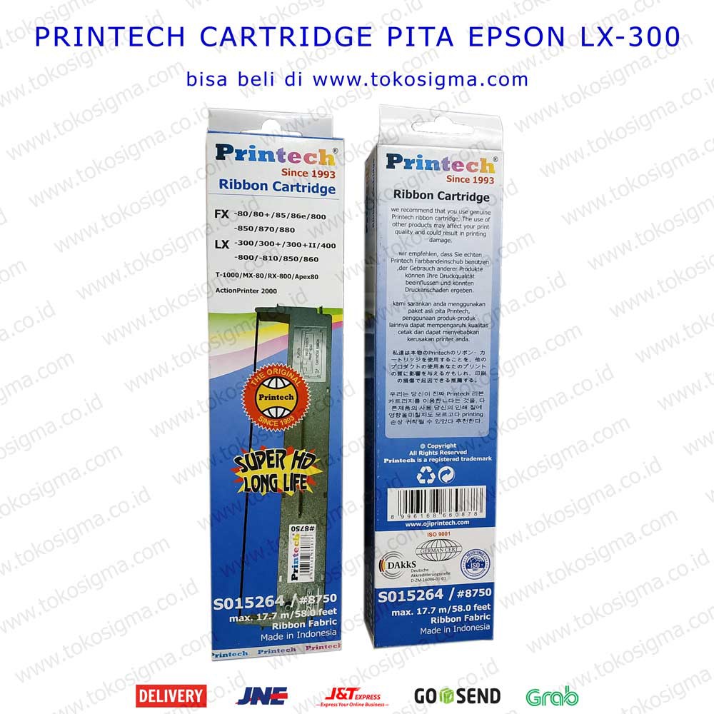 PITA PRINTER PRINTECH RIBBON CARTRIDGE FOR EPSON LX-300/LX-800