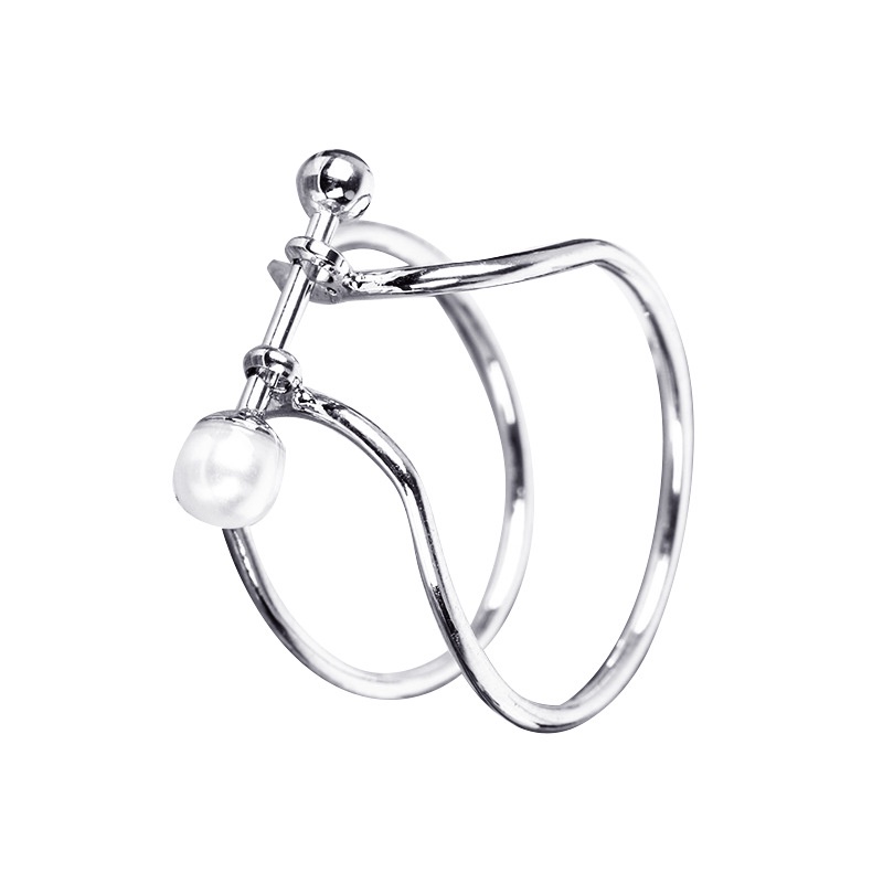Selebriti Sama 3 Pcs Cincin Set Wanita Pribadi Yang Sesuai dengan Kata Cincin Serbaguna Hollow Terbuka Jari Telunjuk Bersama Cincin Perhiasan