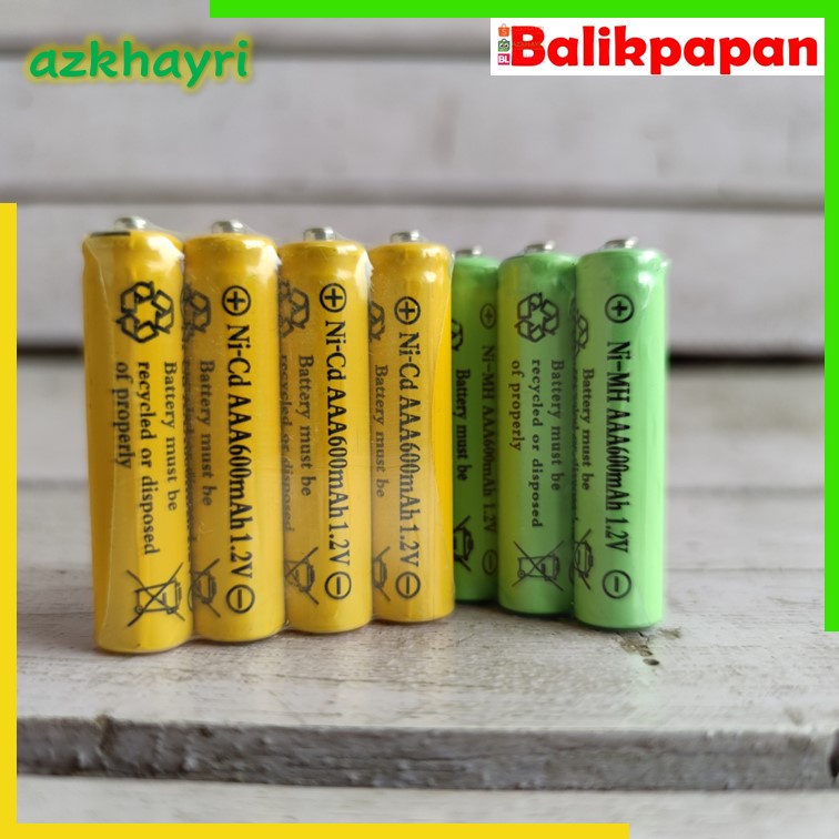 BATERAI AAA AA A2 A3 RECHARGEABLE NICD BATTERY BATRE CHARGE CAS