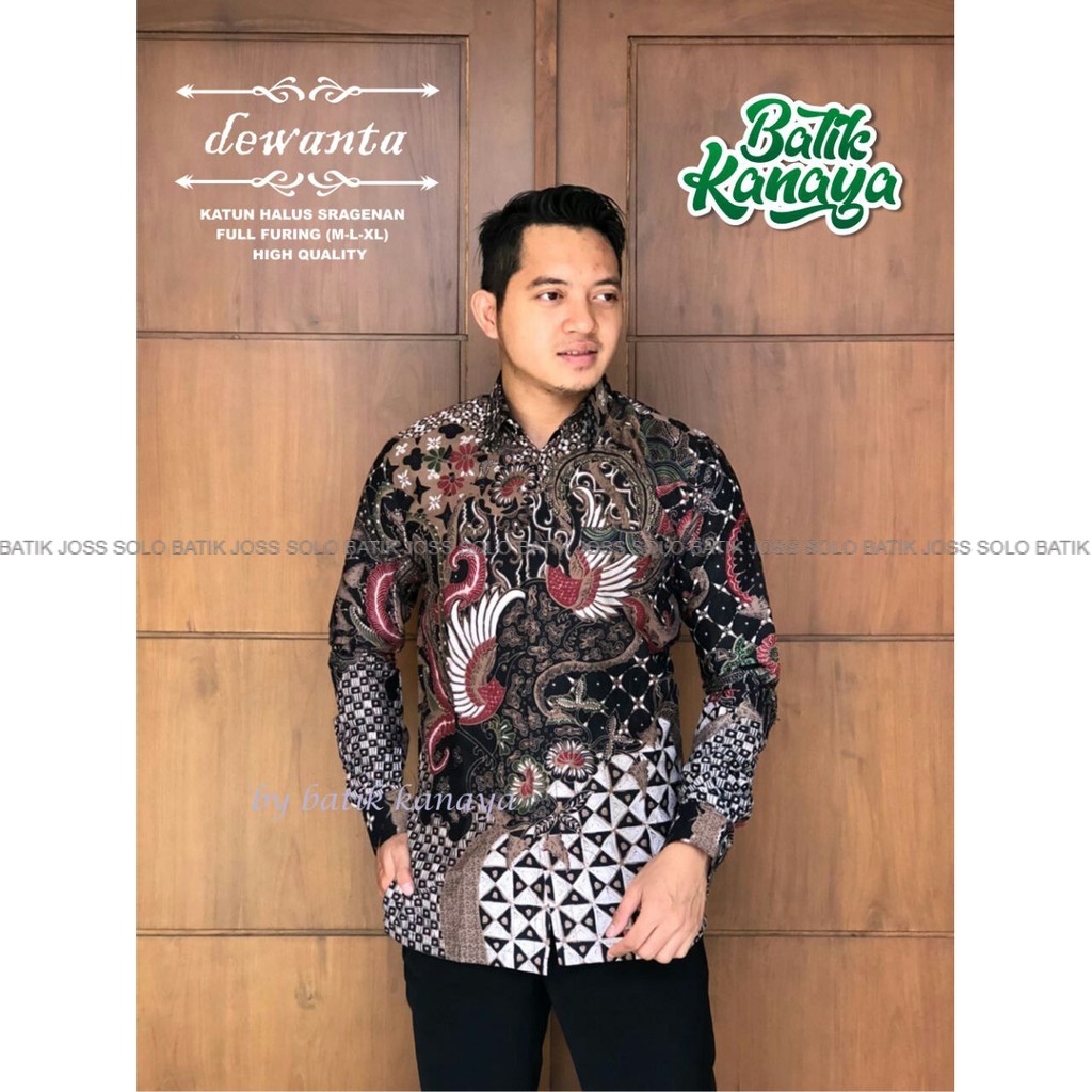 Dewanta Batik Pria Lengan Panjang Baju Batik Pria Lengan Panjang Batik Pria Modern Kanaya Batik Joss