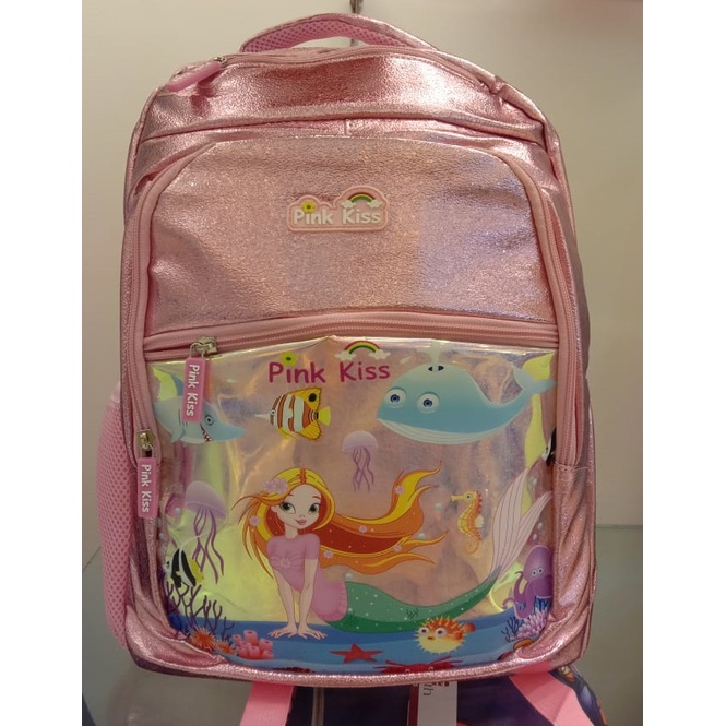 [PINK] TAS RANSEL ANAK MERMAID MERK PINK KISS BY ELIZABETH