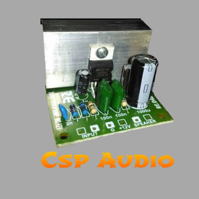 Power amplifier TDA 2003 Mono