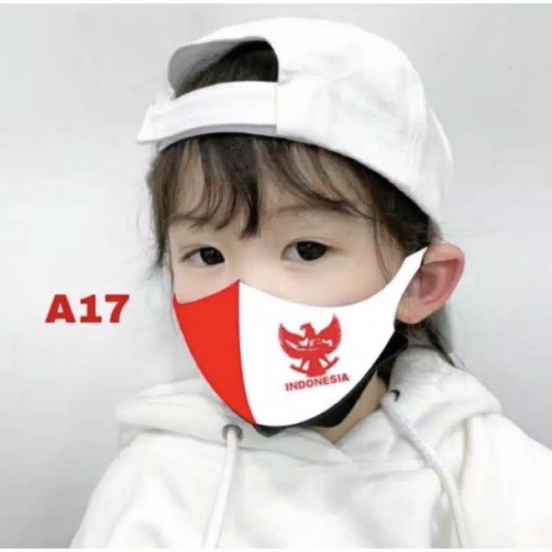 Satuan Masker Merah Putih Anak Garuda Pancasila (A17)