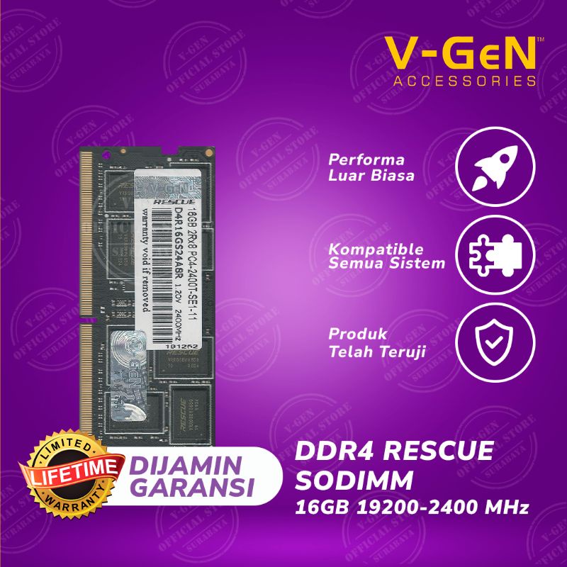 SODIMM DDR4 16GB 19200-2400MHz V-GeN RESCUE