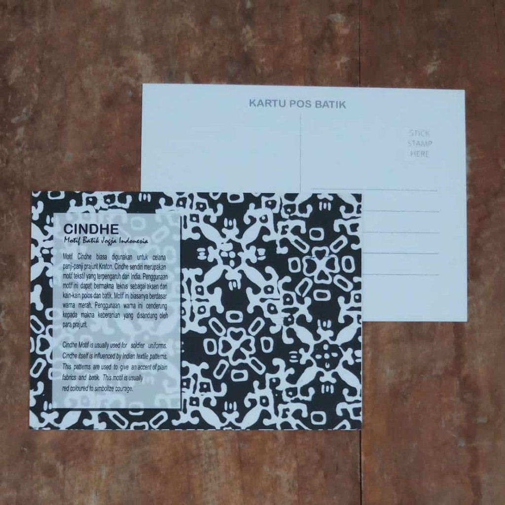

KARTU POS BATIK POSTCARD MOTIF CINDHE