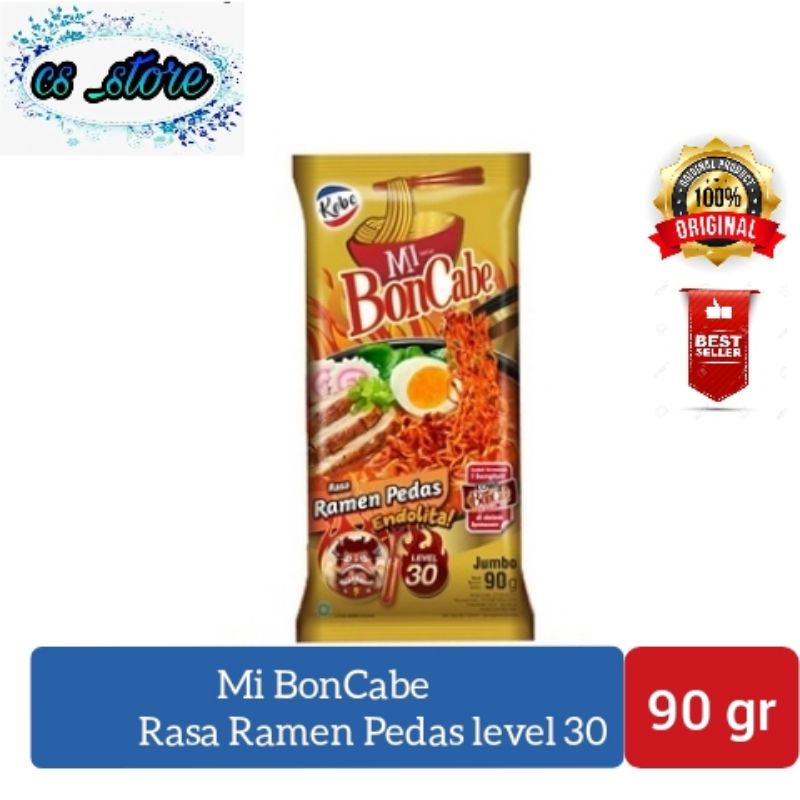 

Kobe Mi BonCabe level 30 Rasa Ramen Pedas 90 gr | Mie Instan Bon Cabe