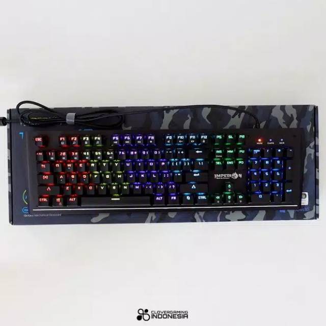 Keyboard Gaming Imperion Trooper 10 KG-M10F Mechanical, RGB mirip imperion MECH 10