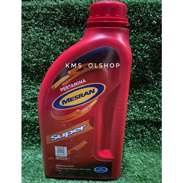 Oli Mesran Super 4T SAE 20W-50 1 Liter Oli Mesin Pertamina Mesran 1000 ml (Asli)