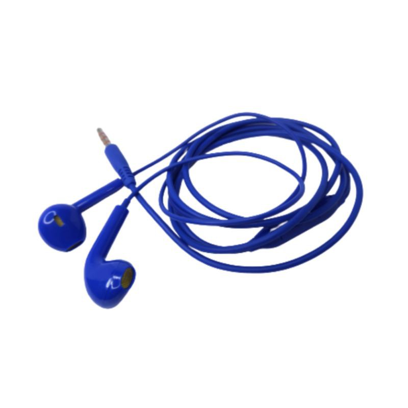 Headset Earphone Original Support Semua hp Jack 3.5mm - Biru