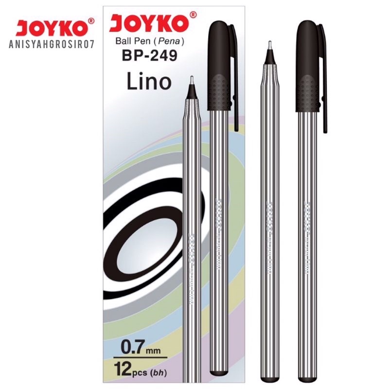 

Ball Pen Pulpen Pena Joyko BP-249 1 Box 12 Pcs Lino 0.7 mm