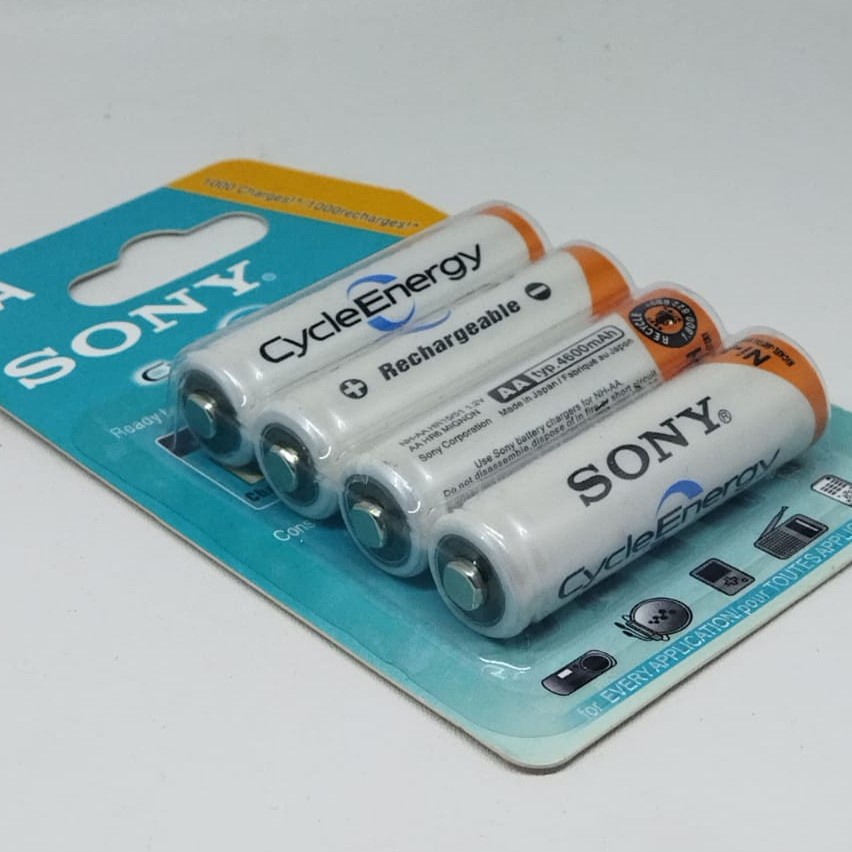 Baterai AA Rechargeable Sony 4700MmAH Bisa Dicas / Isi Ulang