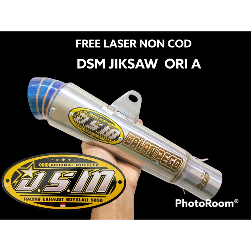 KNALPOT DSM ORIGINAL TYPE A FREE LASER BKN DPJ BSS RPS CTS RMS TERMURAH