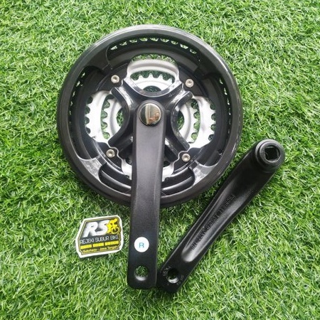 Crank triple 3 susun sepeda MTB touring Prowheel Alloy 28 38 48T Gir Crank Gear