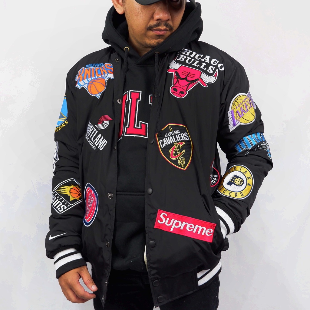 supreme nba varsity jacket