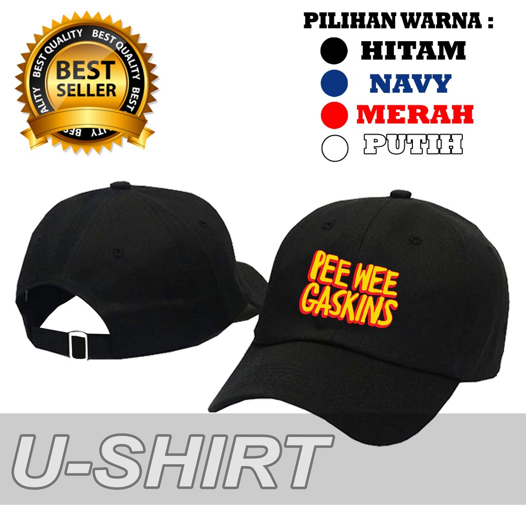 BERKUALITAS  Topi Baseball PEEWEE GASKINS keren Pria& Wanita DISTRO U-SHIRT