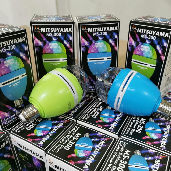 Lampu disco putar rotate full colour mini bar cafe