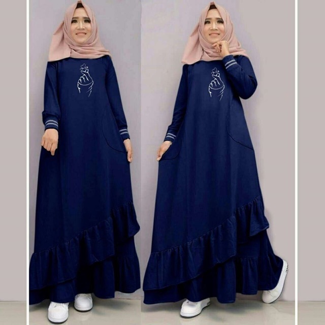 ZR Maxi sayo / Gamis modern murah / maxi muslimah terbaru