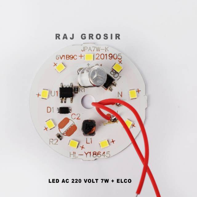 LED AC 220 Volt Dengan ELCO 7 Watt
