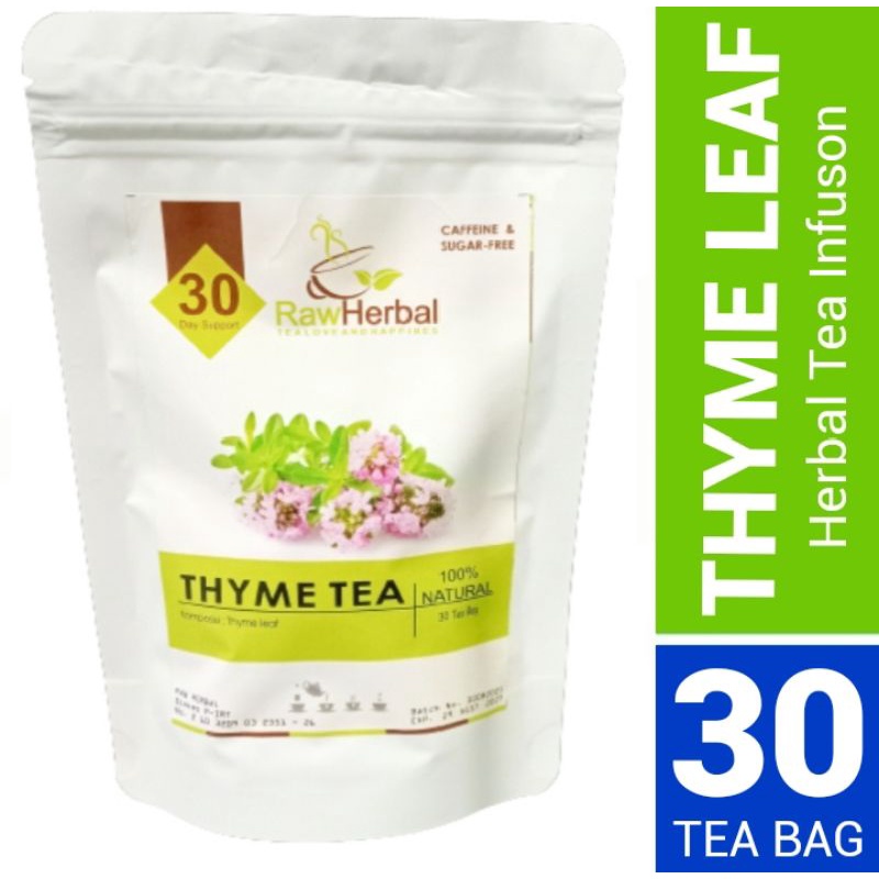 RAW TISANE Thyme Tea : Teh Daun Thyme Isi 30 Tea Bag