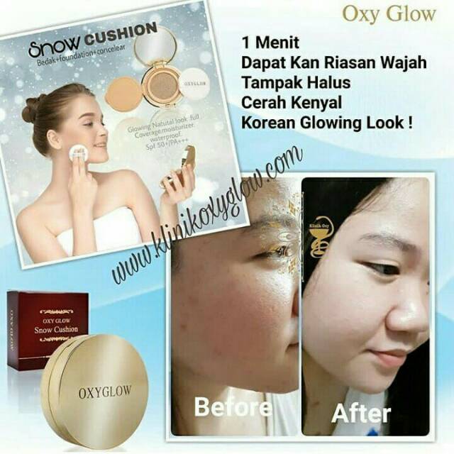 oxyglow snow cushion oxy glow original
