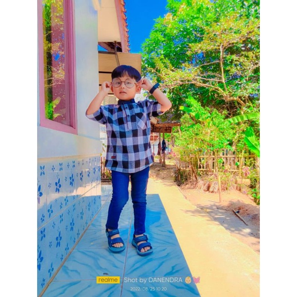 Kemeja Kurta Flanel Anak Laki Laki Lengan Pendek Usia 2 Sampai 13 Tahun Kurta Flanel Kotak Kotak Elbee Kids Terhits 2023