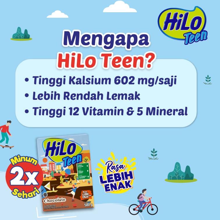 

Terjamin Hilo Teen Chocolate 750 gram - Susu Tinggi Kalsium Rendah Lemak .,.,