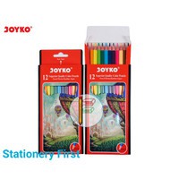 Pensil Warna 12 Warna Joyko CP-100 Superior Quality Colour Pencils