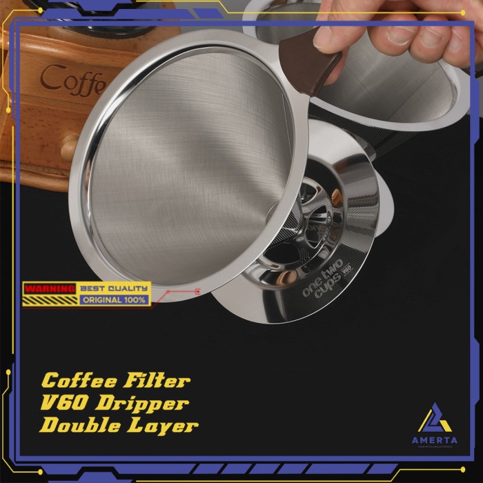 OneTwoCups Filter Penyaring Kopi Double Layer Cone Coffee Filter Dripp