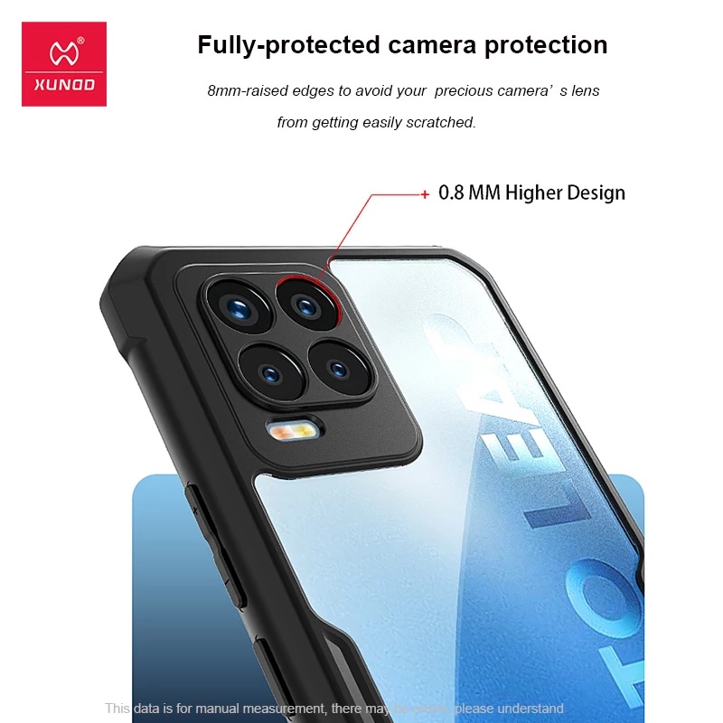 PROMO 3in1 CASE SHOCKPROOF + TEMEPERED GLASS FULL COVER BLACK + GARSKIN CARBON For Realme 8 5G