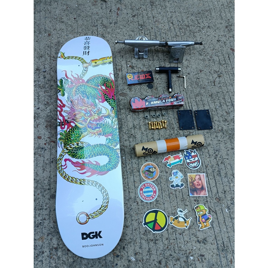 Dgk set Stiker Roda skateboard 3 Lapis Bahan Maple canandian