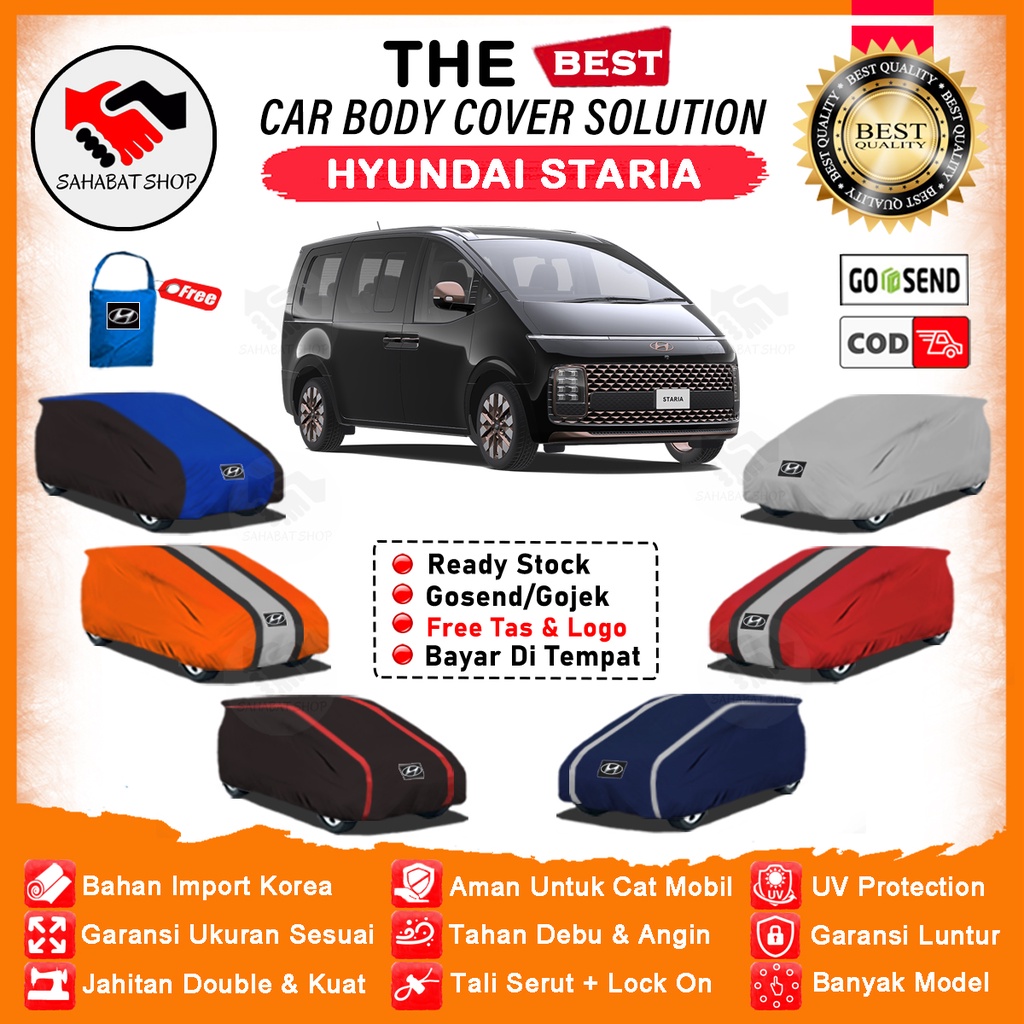 Sahabat Body Cover Mobil Staria 2022 2023 / Sarung Mobil Staria / Selimut Waterproof Outdoor