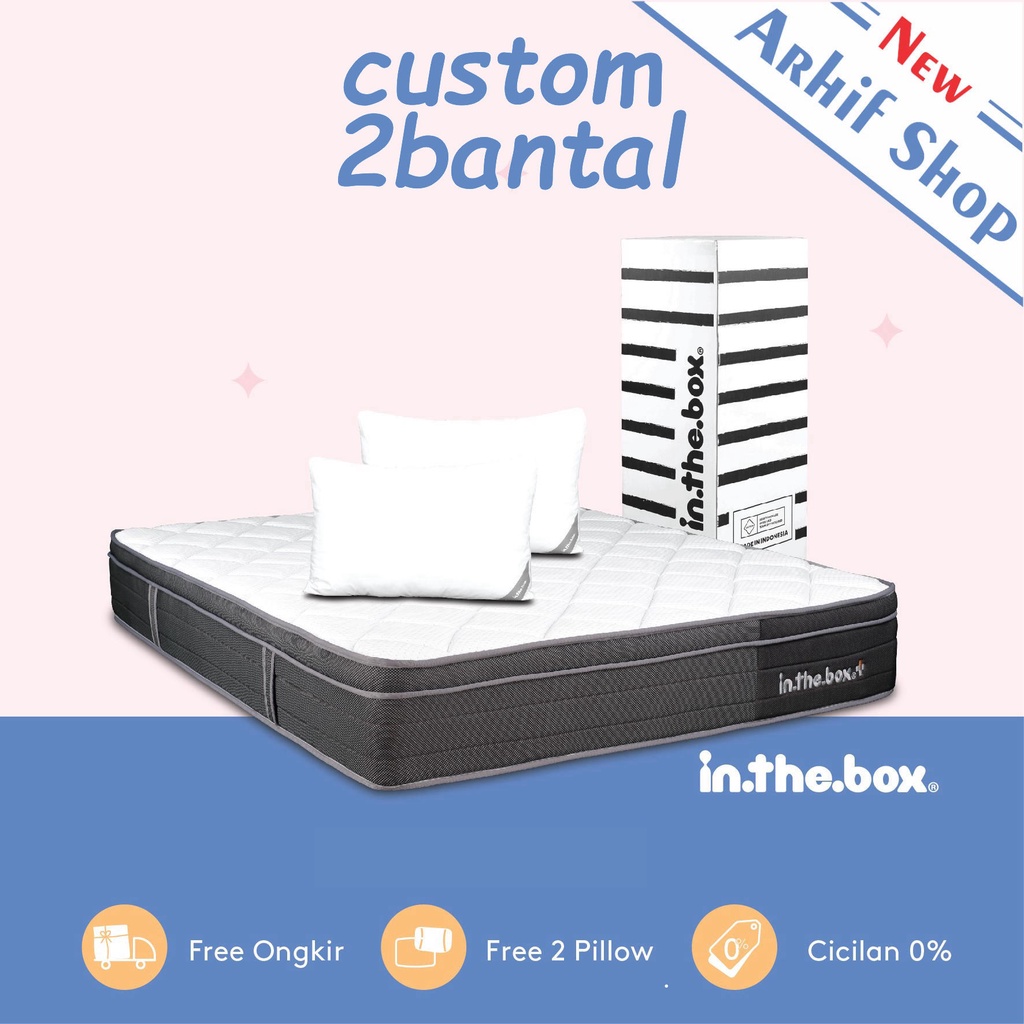 SPRINGBED inthebox PLUS 150x190x28 (Custom size) KASUR IN THE BOX +