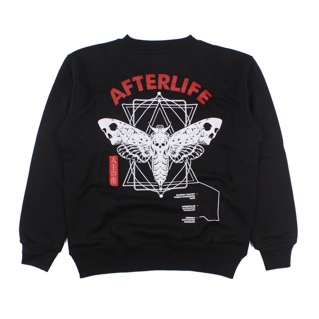 AFTERLIFE - CrewNeck Butterfly Life Black