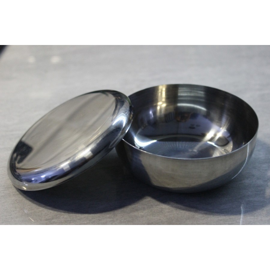 mangkok nasi tutup KOREA stainless steel