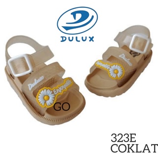 sogo DULUX 323ED GN  Sandal Ban 2 Flower Anak Perempuan Tali Belakang Anak Sandal Bayi Lucu