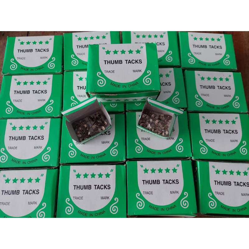 

PAKU TINDIS PAKU PAYUNG THUMB TACKS FIVE STAR 1PACK ISI 10 DOS