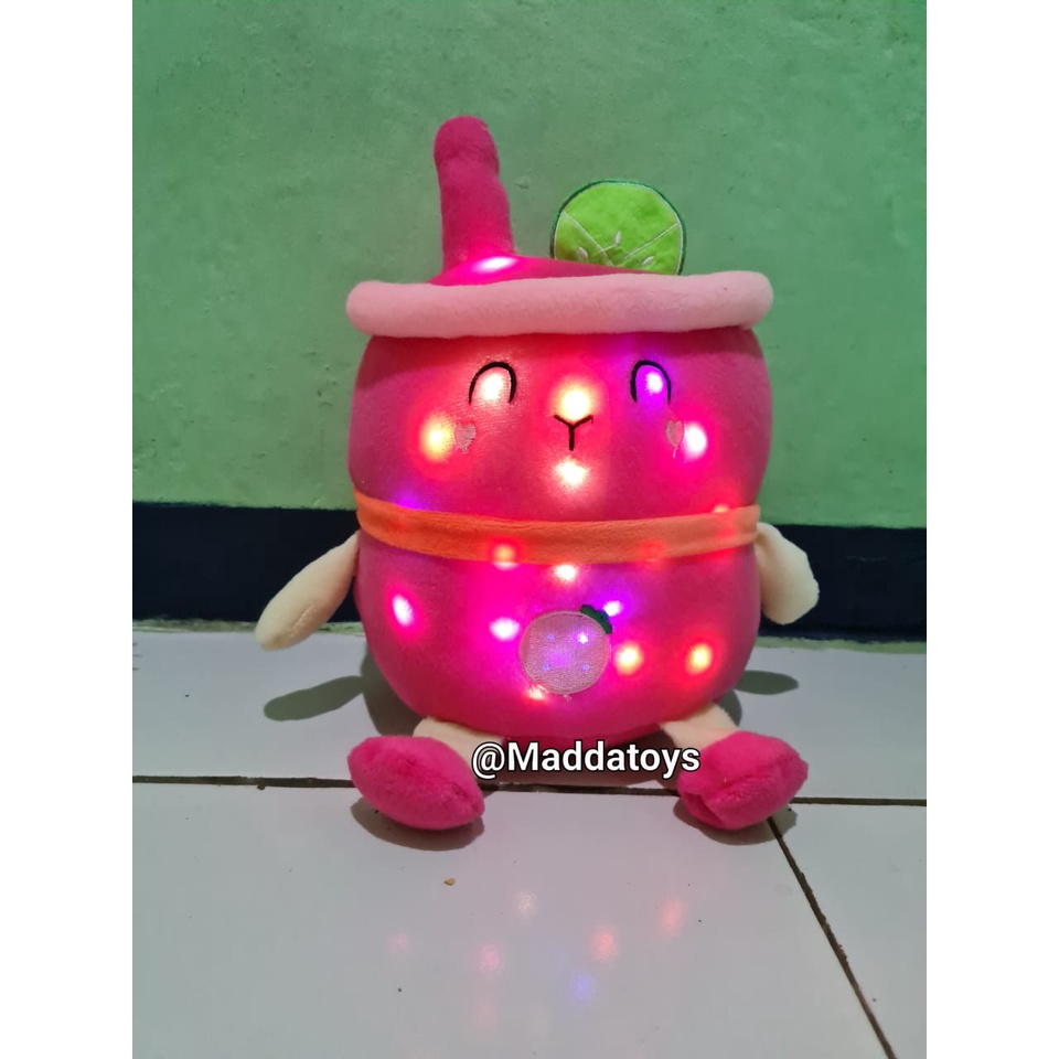 BonekaBoba LED boba kaki tangan boba buah/boneka viral/bonekaimut/boneka murah