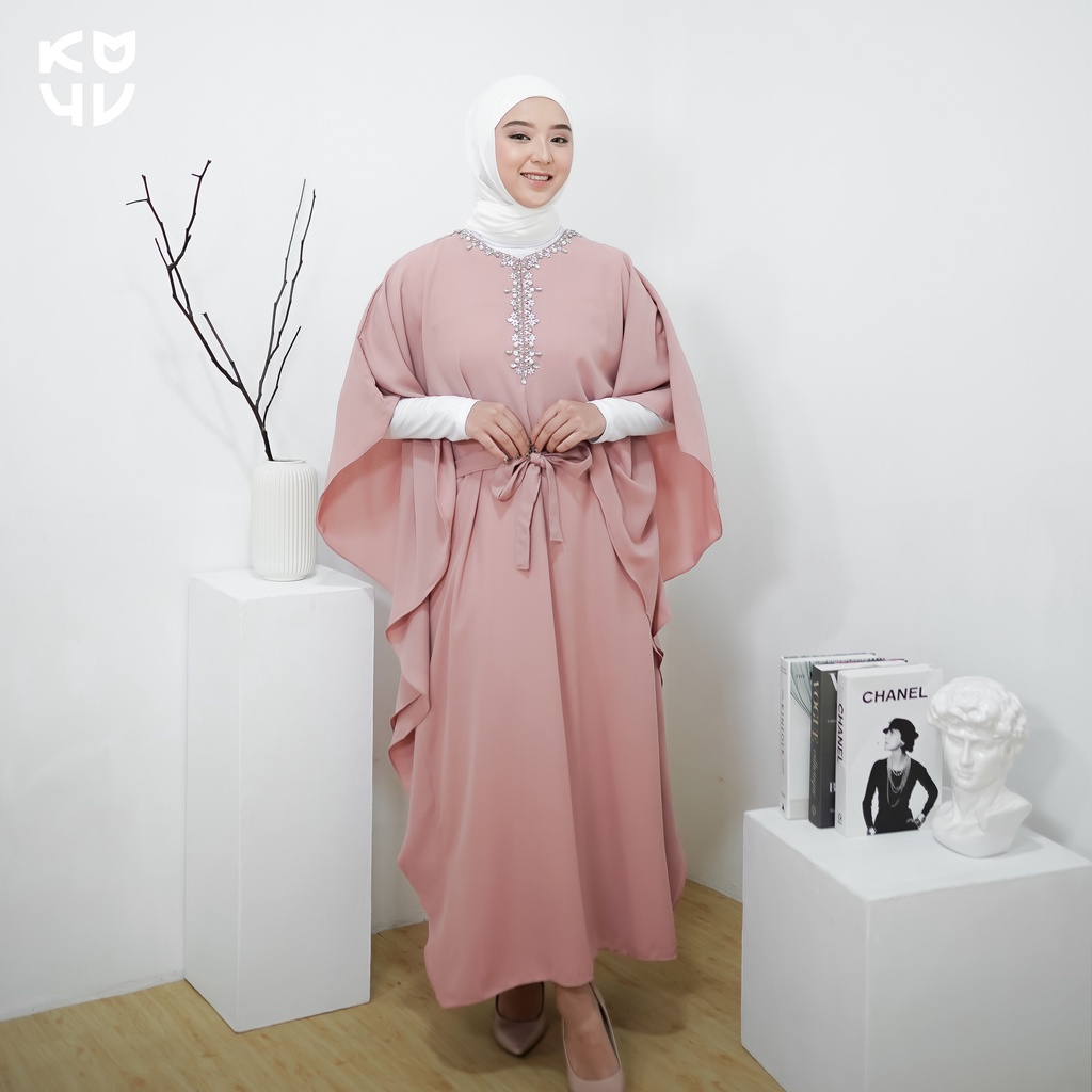 Koyu Hijab Kaftan Wollycrap Ramadhan Luxury