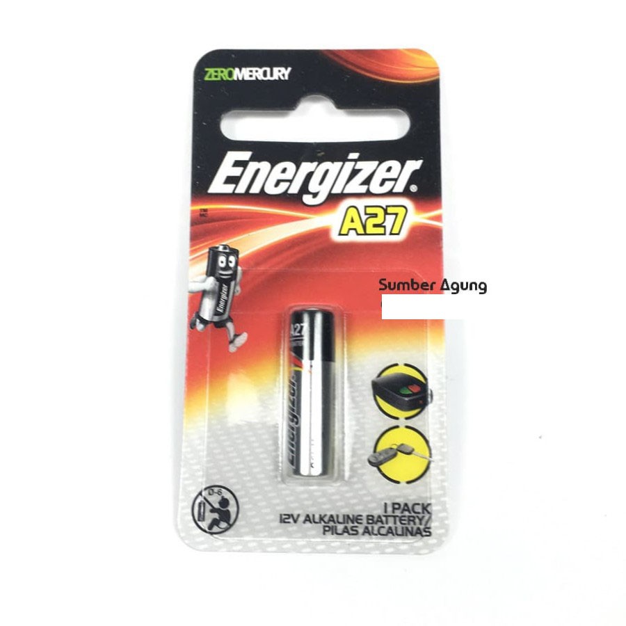 BATERAI ENERGIZER A27 ALKALINE 12V Remot Kunci Mobil Eveready