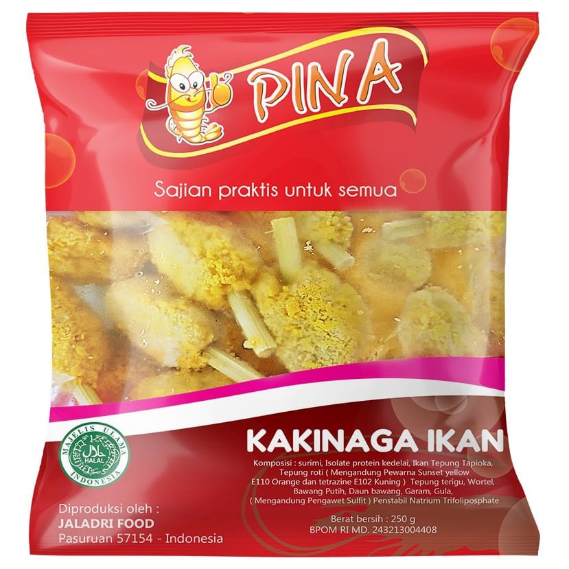 

Frozen Food KAKI NAGA IKAN PINA 250 gram Gosend Only